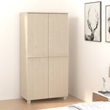 Wardrobe HAMAR Honey Brown 89x50x180 cm Solid Wood Pine 340480