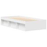 Bed Frame without Mattress White 75x190 cm Small Single Small Single 3203845