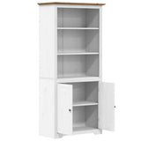 Bookcase BODO White and Brown 80x40x172 cm Solid Wood Pine 355057