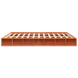 Bed Frame without Mattress Wax Brown 180x200 cm Super King Solid Wood Pine 3211841