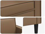 XXL Armchair Cappuccino Faux Leather 42043535