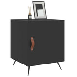 Bedside Cabinets 2 pcs Black 40x40x50 cm Engineered Wood 827503