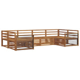 Sofa Sets 6 pcs Natural Solid Acacia Wood 3374029