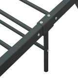 Bed Frame without Mattress Grey Metal 120x200 cm 284686