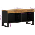 TV Cabinet 85x33x43.5 cm Solid Wood Mango 352896