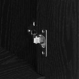 Sideboard Black Oak 88x30x70 cm Engineered Wood 862445