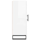 Sideboard High Gloss White 34.5x34x90 cm Engineered Wood 828822