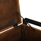 Storage Box Brown and Black 80 x 50 x 50 cm Reclaimed Wood 4016746