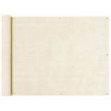 Balcony Screen Cream 90x600 cm HDPE 310927