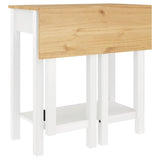 5 Piece Bar Set White Solid Wood Pine 3217077