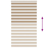 Zebra Blind Sand Brown 130x200 cm Fabric Width 125.9 cm Polyester 4014579