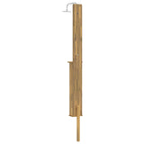 Outdoor Shower 257 cm Solid Acacia Wood and Stainless Steel 903121