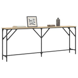 Console Table Sonoma Oak 200x29x75 cm Engineered Wood 837778