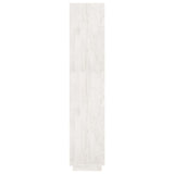 Book Cabinet/Room Divider White 60x35x167 cm Solid Pinewood 810875