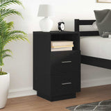 Bedside Cabinet with 2 Drawers Black 36x36x68 cm 858580