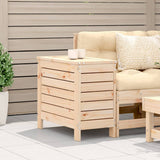 Garden Footstool Natural Solid Pine Wood 62x31.5x52 cm Foldable 844888