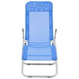 Folding Sun Loungers 2 pcs Textilene Blue 44337