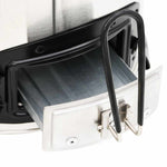 Wood Stove with USB Fan Silver 35.5x26x28 cm Stainless Steel 319443