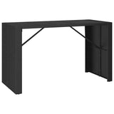 9 Piece Garden Bar Set Black Poly Rattan& Solid Wood Acacia 3187704