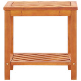 Side Table Solid Acacia Wood 45x33x45 cm 44067