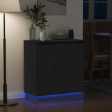 Sideboard with Door Black Oak 71 x 34.5 x 75 cm Engineered wood 869643