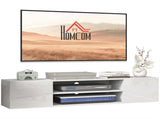 Floating TV Stand Cabinet for TVs up to 60", Wall Mounted TV Unit with Open Shelf, Storage Cupboards T3398P341011