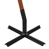 Hanging Garden Parasol with Pole Anthracite 3x3 m Solid Fir Wood 313774