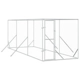 Outdoor Dog Kennel Silver 2x6x2 m Galvanised Steel 3190452