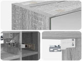 Bathroom Mirror Cabinet Grey Sonoma 60 x 14.5 x 50 cm 889076