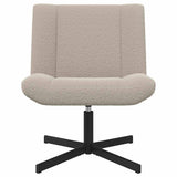 Swivel Chair Light Grey 63 x 75 x 76 cm Sheepskin 42007334