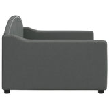 Day Bed without Mattress Dark Grey 90x190 cm Single Fabric 354197