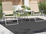 Indoor and Outdoor Rug PALMERAS Anthracite 120 x 120 cm 42022668