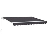 Retractable Awning Anthracite 300 x 200 cm Fabric 3329507