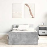 Bed Frame without Mattress Concrete Grey 90x190 cm Single 835942