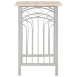 3 Piece Bar Set Wood and Steel 284398