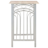 3 Piece Bar Set Wood and Steel 284398