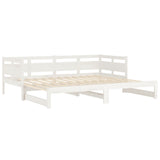 Pull-out Day Bed without Mattress White 2x cm 820323