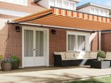 Retractable Awning Yellow and Orange 500 x 350 cm 3331489