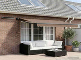 Solar Electric Awning 3 x 2.5 m Taupe 100% Polyester 3425885
