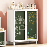 Sideboard with Chalkboard White 80 x 40 x 110 cm 42003030