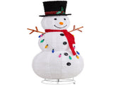 4ft 100LED 20 Lanterns Cashmere Fabric Retractable Snowman Garden Snowman Decoration 58418161