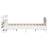 Bed Frame without Mattress White 120x190 cm Small Double Solid Wood Pine 3306238