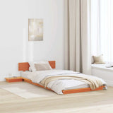 Bed Frame Brown 80 x 200 cm Wood 872421