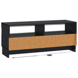 LED TV Cabinet Black Engineered Wood 896106