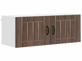 Wall Cabinet LUCCA Brown Oak 80 x 31 x 40 cm Engineered Wood 884941