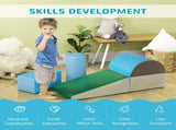 5 Piece Kids Soft Play Set, Climb and Crawl Activity Toys Set for Baby Toddler, Soft Foam Blocks T3398P378906