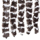 Fly Curtain Brown and White 90x200 cm Chenille 377392
