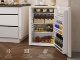 91 Litre Freestanding Under Counter Fridge Freezer, Small Fridge with Chiller Box, Adjustable T3398P378863