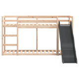 Bunk Bed with Slide&Ladder without Mattress 80x200 cm 3284239