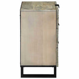 Bedside Cabinet with Drawer White and Black 50 x 33 x 62 cm 4017981